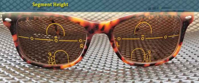 Bifocal lenses segment